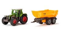 Siku Fendt tractor met keep trailer 1605 - thumbnail