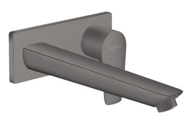 Hansgrohe Talis E afbouwdeel v. inbouw wastafelkraan met uitloop 22.5cm brushed black chroom 71734340 Hansgrohe Talis E afbouwdeel v. inbouw wastafelkraan met uitloop 22.5cm brushed black chroom 71734340