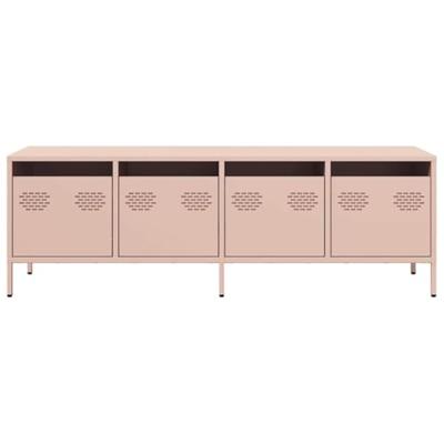 Tv-meubel 135x39x43,5 cm koudgewalst staal roze