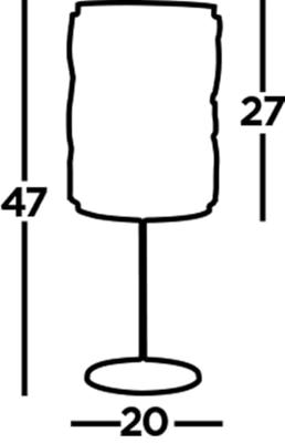 Searchlight Design tafellampjeBijou - EU6584CC
