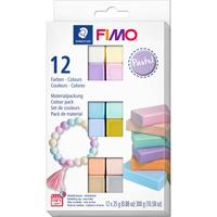 FIMO® soft, pastelkleuren, 12x25 gr/ 1 doos - thumbnail