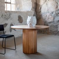 Nohr Ronde Eettafel 'Fionna' MDF 110cm, kleur Walnoot - thumbnail
