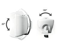 Omnitronic OD-4 Wandluidspreker 60 W Wit 1 paar - thumbnail