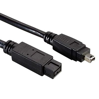 ROLINE IEEE 1394b / IEEE 1394 kabel, 9/4-polig, zwart, 1,8 m