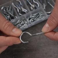 Quadrios 22SA052 Assortiment schroefhaken zilver 55 onderdelen 55 stuk(s) - thumbnail