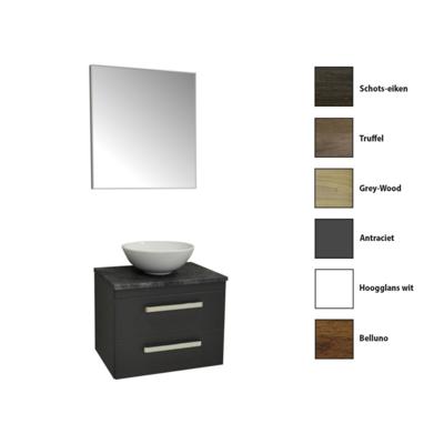 Badkamermeubelset Sanicare Q11 2 Laden 65cm Belluno-Eiken (spiegel optioneel) Badkamermeubelset Sanicare Q11 2 Laden 65cm Belluno-Eiken (spiegel optioneel)