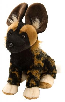 Wild Republic knuffel hyena junior 30 cm pluche zwart/bruin Wild Republic knuffel hyena junior 30 cm pluche zwart/bruin