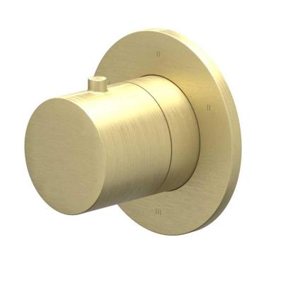 Afbouwdeel IVY Bond 3-Weg Stop-Omstel Symmetry Met Rond Rozet Geborsteld Mat Goud PVD Afbouwdeel IVY Bond 3-Weg Stop-Omstel Symmetry Met Rond Rozet Geborsteld Mat Goud PVD