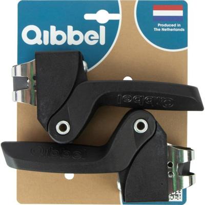 Qibbel Voetsteunen voor Junior 6+ Achterzitje Zwart 1 Paar