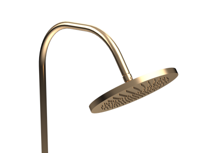 Gardentub buitendouche - tuinslangaansluiting - 165cm - geborsteld goud 216615