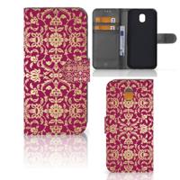 Wallet Case Samsung Galaxy J5 2017 Barok Pink - thumbnail