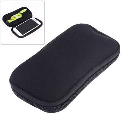 Neopreen U disk opberghoes tas grootte: 16x 8 5 cm (zwart)