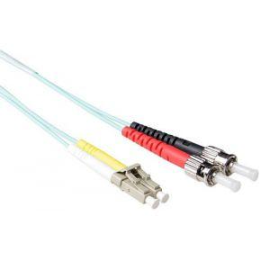 ACT 1 meter LSZH Multimode 50/125 OM3 glasvezel patchkabel duplex met LC en STconnectoren