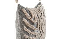 Kussen Home ESPRIT Wit Grijs Kwastjes Boho 45 x 15 x 45 cm - thumbnail