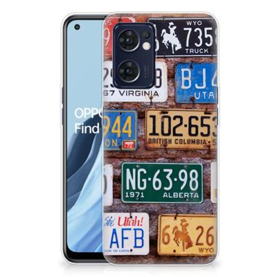 OPPO Reno 7 5G | Find X5 Lite | Siliconen hoesje | met foto Kentekenplaten