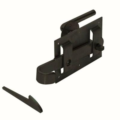 GB boerenklinkstel met schroef epoxy zwart etiket | 1 stuk - 17270911