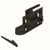 GB boerenklinkstel met schroef epoxy zwart etiket | 1 stuk - 17270911 - thumbnail