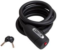 Lynx Smoke spiraalkabelslot 150cm zwart art-gecertificeerd - thumbnail