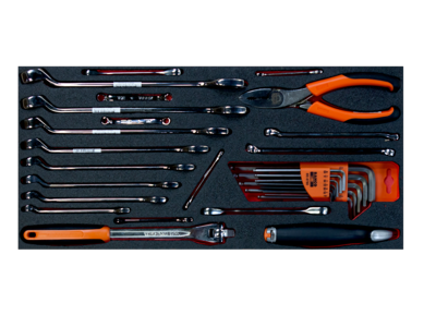 Bahco inlay metalen koffer sleutels | FF3A17