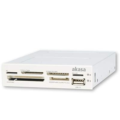 Akasa AK-ICR-07 Inbouw-geheugenkaartlezer USB-A 2.0 Zwart - thumbnail