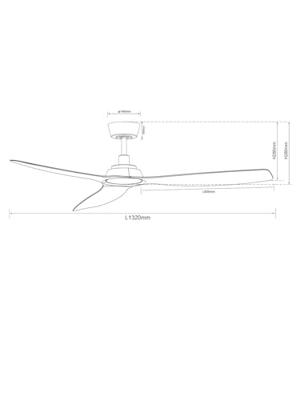 Beacon Plafondventilator witMoto Ø 132cm - 210650