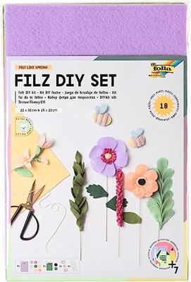 DIY-doos in vilt FELT LIKE SPRING FOLIA meerkleurig DIY-doos in vilt FELT LIKE SPRING FOLIA meerkleurig