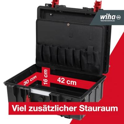 Wiha Basic Set L electric 18tlg Gereedschapskoffer (gevuld) 18-delig Electricien, Handwerker, Leerling, Professioneel, VDE (b x h x d) 457 x 183 x 367 mm