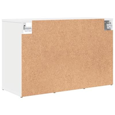 VidaXL Schoenenkast met plank wit 77,5 x 30 x 51 cm bewerkt hout