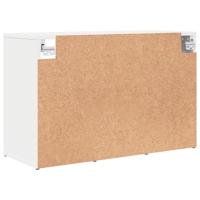 VidaXL Schoenenkast met plank wit 77,5 x 30 x 51 cm bewerkt hout - thumbnail