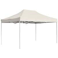 Partytent professioneel inklapbaar 4,5x3 m aluminium crme - thumbnail