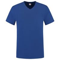Tricorp T-shirt V-hals fitted - Casual - 101005 - koningsblauw - maat L - thumbnail