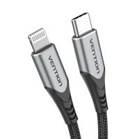Kabel Lightning Vention TACHH Grijs 2 m (1 Stuks) - thumbnail