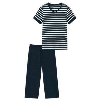 Dames pyjama korte mouw - Casual Essentials - Katoenen capri pyjama