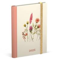 Agenda 2026 Lannoo 120x160 Flowers bouquet 7dagen/2pagina's wit - thumbnail