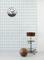 NeXtime ne-3004 wandklok dia. 39 cm, plastic, 3d, grijs, 'la ville' - thumbnail