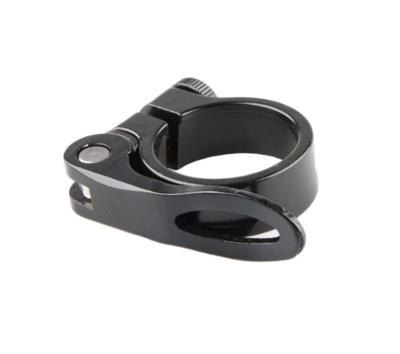 Mirage Zadelklem zwart met snelspanner 34.9mm