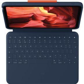 Logitech Rugged Combo 4 voor iPad (10e generatie en A16) Beschermende toetsenbordcase met Smart Connector en duurzaam, morsbestendig toetsenbord, QWERTY UK Layout - Blauw
