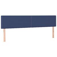 Hoofdbord LED 180x5x78/88 cm stof blauw - thumbnail