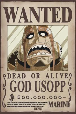 Poster One Piece - Wanted Usopp Wano 38x52cm
