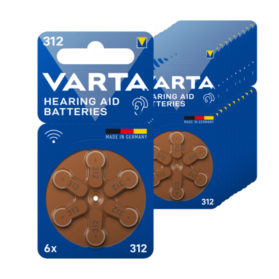 Varta hoortoestelbatterijen 312 (10x 6 stuks)