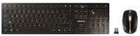 CHERRY DW 9000 SLIM toetsenbord Inclusief muis Universeel RF-draadloos + Bluetooth QWERTY Amerikaans Engels Zwart - thumbnail
