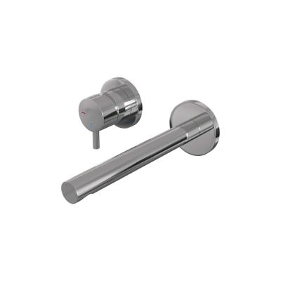 Brauer Chrome Edition Inbouw Wastafelmengkraan met Rechte Uitloop en Rozetten Model B2 Chroom