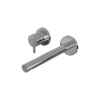 Brauer Chrome Edition Inbouw Wastafelmengkraan met Rechte Uitloop en Rozetten Model B2 Chroom - thumbnail