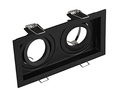 Trio Dubbele inbouwspotKenai richtbaar 2-lichts zwart - 651600232