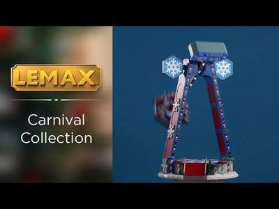 Lemax the spinning snowflake bewegende kermisattractie Carnival 2021