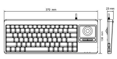 Perixx PERIBOARD-514 H PLUS Toetsenbord USB QWERTY, US-Engels Zwart Geïntegreerde trackball, Muisknoppen, USB-aansluiting Perixx PERIBOARD-514 H PLUS Toetsenbord USB QWERTY, US-Engels Zwart Geïntegreerde trackball, Muisknoppen, USB-aansluiting