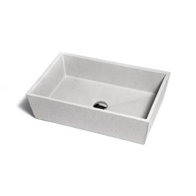 Opzet Wastafel Urbi et Orbi Concis Beton 60x40x16 cm Licht Grijs Opzet Wastafel Urbi et Orbi Concis Beton 60x40x16 cm Licht Grijs