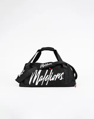 Malelions Sport Signature Duffle Tas Zwart - Maat One Size - Kleur: Zwart | Soccerfanshop