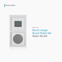 Busch-Jaeger 2CKA008200A0155 Inbouwradio Inzetstuk Verkeerswit, Wit 1 stuk(s) - thumbnail