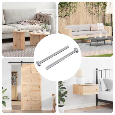 Bout 2 pcs Zilver M6 x 85 mm Staal